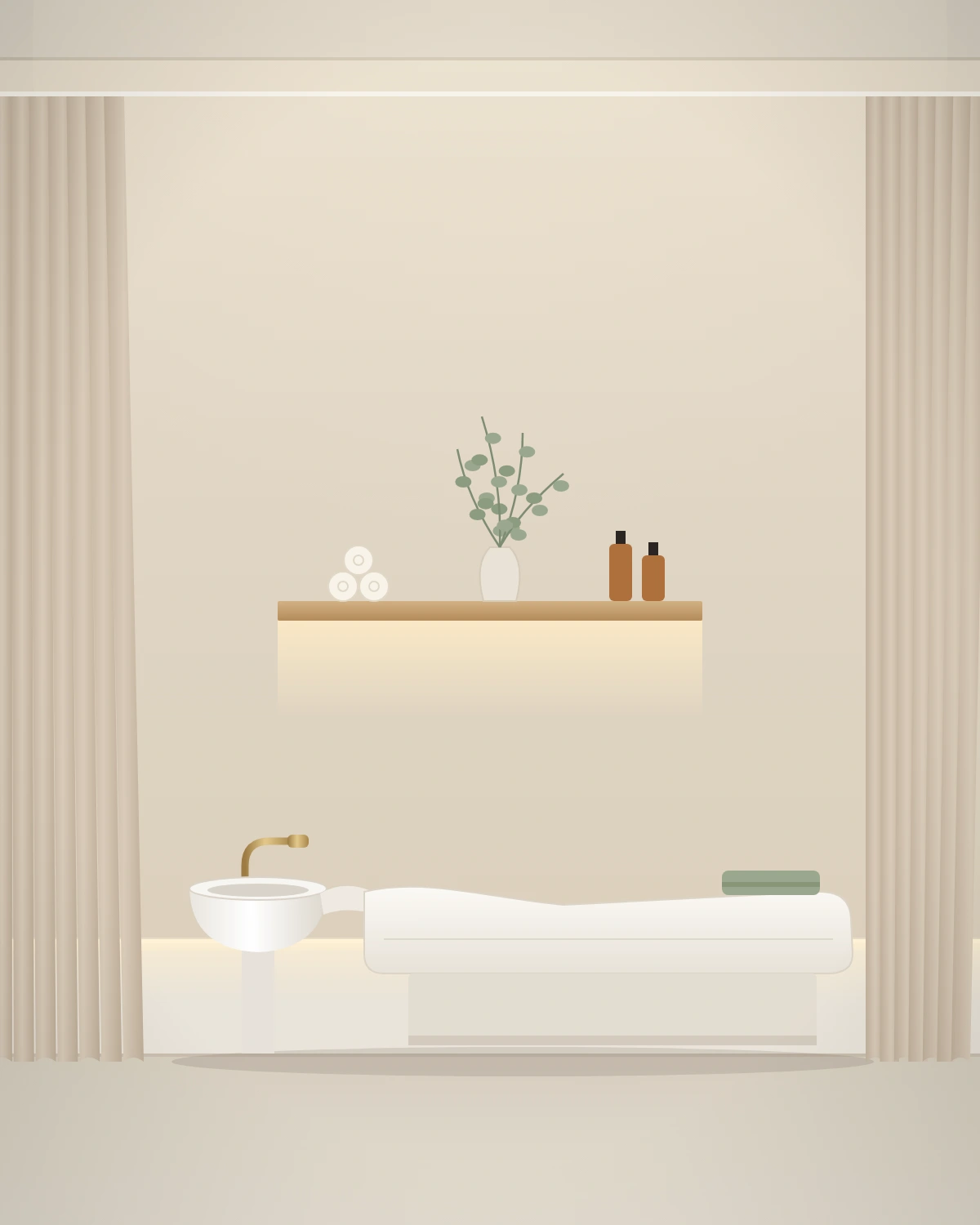 Illustration of the head spa suite
